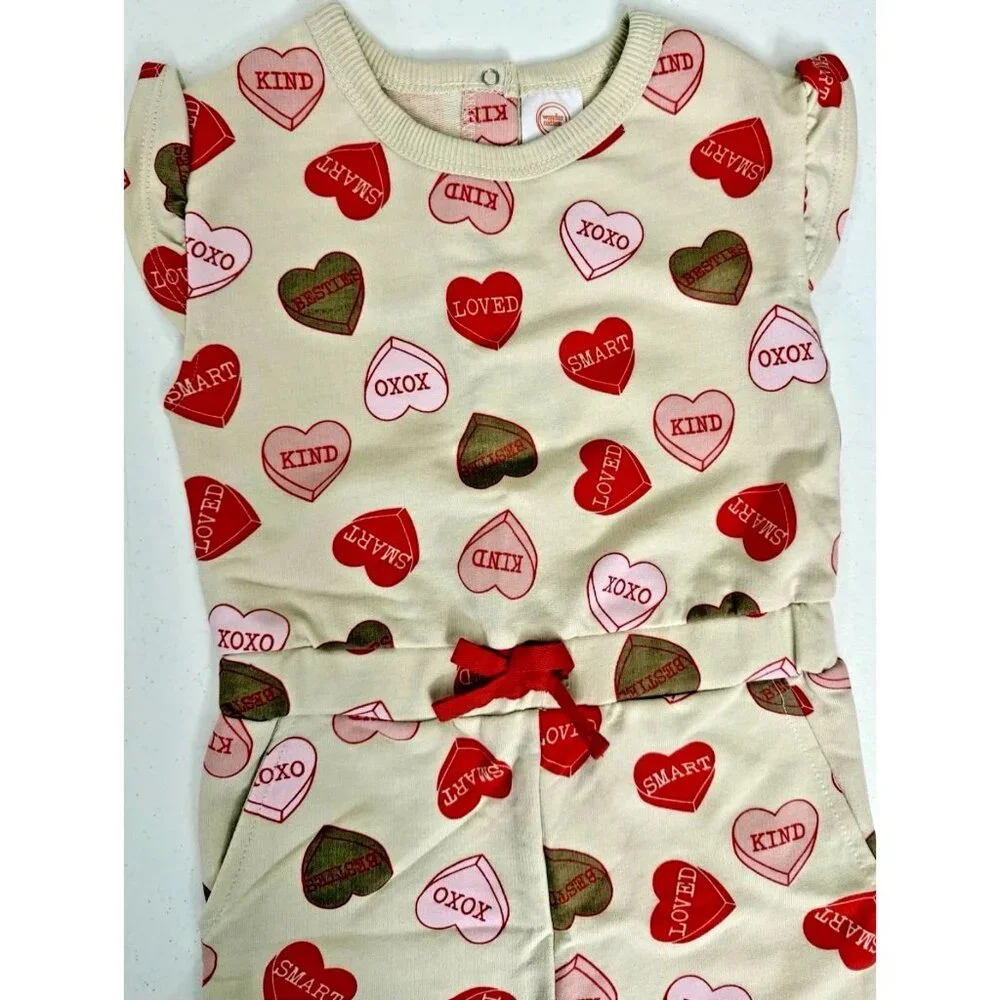 Wonder Nation Heart Romper TODDLER GIRLS SIZE 3T NEW
